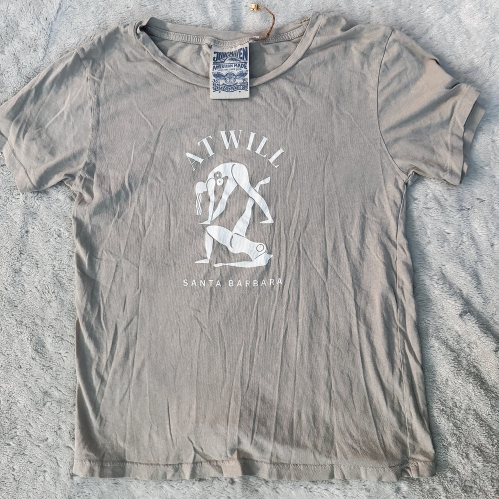 NWOT- JUNGLEMAVEN Atwill Santa Barbara Organic Cotton Hemp Tee Shirt